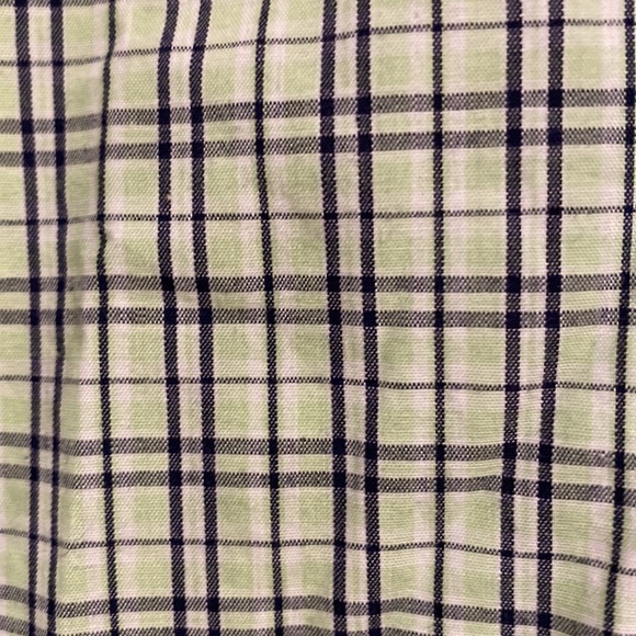 NWOT Boys Infant Green Plaid Button down shirt sleeve  Shirt - Picture 2 of 6